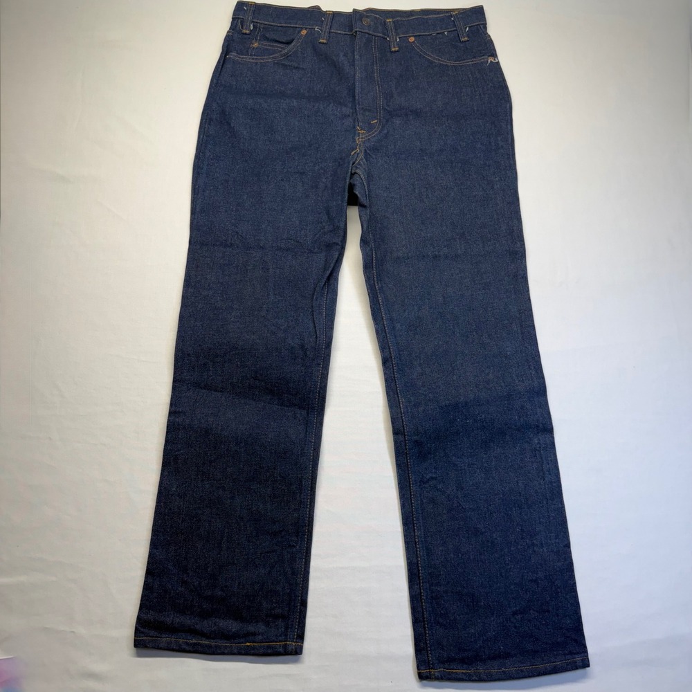 VTG 1983 Levi's 918-0217 Orange Tab Deadstock‎ Jeans USA Made Raw Denim Husky 36